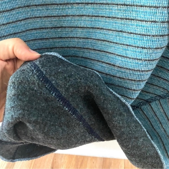 Mountain Hardware Blue Gray Cowl Wool Pullover - Picture 4 of 9